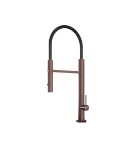 Hotbath Fellow Bateria kuchenna z wyciąganą wylewką dwufunkcyjną Brushed Copper PVD FKM11.BCP