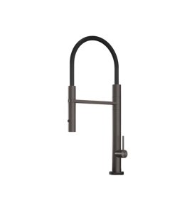 Hotbath Fellow Bateria kuchenna z wyciąganą wylewką dwufunkcyjną Gun Metal PVD FKM11.BGP