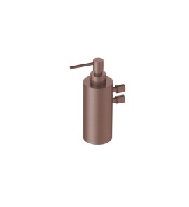 Hotbath Archie Dozownik mydła płynnego ścienny Brushed Copper PVD ARA09.BCP