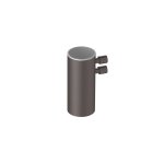 Hotbath Archie Kubek na szczoteczki z uchwytem ściennym Gun Metal PVD ARA01.BGP
