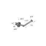 Hotbath Archie Uchwyt ścienny na papier toaletowy Gun Metal PVD ARA04.BGP