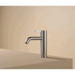 Hotbath ArchieFlag Bateria umywalkowa jednouchwytowa Steel Brushed AF003.IX