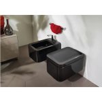 Flaminia Nile Miska WC wisząca bez deski sedesowej, bez kołnierza black NL118GNE