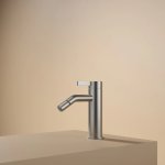 Hotbath ArchieFlag Bateria bidetowa jednouchwytowa Steel Brushed AF018.IX