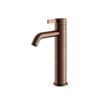 Hotbath ArchieFlag Bateria umywalkowa jednouchwytowa Brushed Copper PVD AF003M.BCP