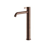 Hotbath ArchieFlag Bateria umywalkowa jednouchwytowa Wysoka Brushed Copper PVD AF003H.BCP