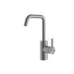 Hotbath ArchieFlag Bateria umywalkowa z obrotową wylewką Steel Brushed AF014.IX