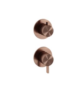 Hotbath ArchieFlag Zawór natryskowy 2-drożny - element zewnętrzny Brushed Copper PVD AF029.BCP