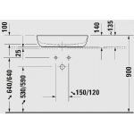 Duravit Luv Umywalka stawiana 60x40 biały połysk 0379600000 W MAGAZYNIE 