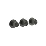 Hotbath ArchieFlag Bateria natryskowa termostatyczna z dwoma zaworami odcinającymi - element zewnętrzny Gun Metal PVD AF7067.BGP