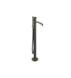 Hotbath ArchieFlag Bateria wannowa wolonostojąca ze słuchawką prysznicową i wężem prysznicowym Gun Metal PVD AF087.BGP
