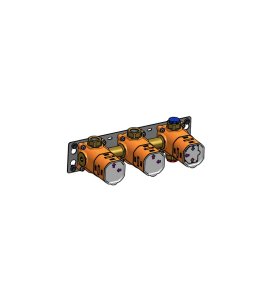 Hotbath ArchieFlag Element podtynkowy do baterii termostatycznej z dwoma zaworami odcinającymi HBAF7067