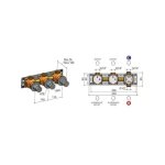 Hotbath ArchieFlag Element podtynkowy do baterii termostatycznej z dwoma zaworami odcinającymi HBAF7067