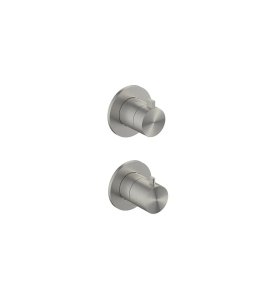 Hotbath ArchieFlag Zawór natryskowy termostatyczny 2-drożny - element zewnętrzny Steel Brushed AF009.IX