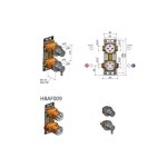 Hotbath ArchieFlag Zawór natryskowy termostatyczny 2-drożny - element zewnętrzny Brushed Copper PVD AF009.BCP