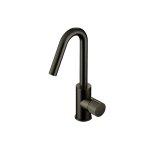 Hotbath Guy Row Bateria umywalkowa z obrotową wylewką Matt Black PVD GY004R.MBP