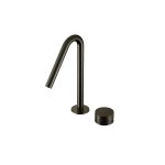 Hotbath Guy Row Bateria umywalkowa nablatowa Matt Black PVD GY023R.MBP