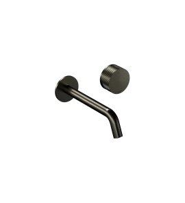 Hotbath Guy Row Bateria umywalkowa podtynkowa 200 mm - element zewnętrzny Matt Black PVD GY005R-20.MBP
