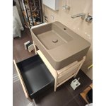      Cielo Marcel Zestaw Umywalka 70x50 + Szafka 72x50 + Szuflada 65x50 arenaria/frassino naturale ZESTAWMARCELAN WYPRZEDAŻ EKSPOZYCJI!!