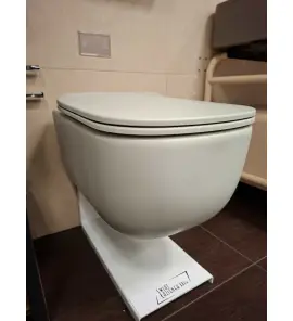    Cielo Era Miska bezrantowa/rimless wisząca z deską wolnoopadającą 53x36,5 pomice ERVSKPM+CPVERTFPM WYPRZEDAŻ EKSPOZYCJI!!