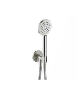 Hotbath Guy Row Zestaw prysznicowy z przyłączem kątowym ścienny Brushed Nickel M446R.GN