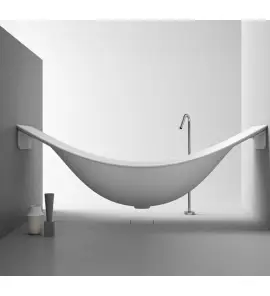        Galatea Design Charlotte Wanna wisząca Hamak 220x75 biały mat GDFU1065CQWH
