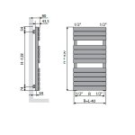    Vasco Aster HF Grzejnik łazienkowy 85x45 N500 Mist White ASTER4585N500 WIETRZENIE MAGAZYNÓW!!