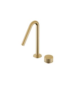 Hotbath Guy Diamond Bateria umywalkowa nablatowa Brushed Brass PVD GY023D.BBP
