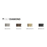 Hotbath Guy Diamond Bateria wannowa termostatyczna podtynkowa z wylewką i słuchawką prysznicową 2-drożna - element zewnętrzny Brushed Nickel GY7072D.GN