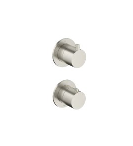 Hotbath Ace Bateria natryskowa termostatyczna podtynkowa 2-drożna - element zewnętrzny Brushed Nickel AC009.GN