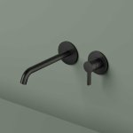 Hotbath Ace Bateria umywalkowa podtynkowa 200 mm - element zewnętrzny Matt Black PVD AC105.MBP