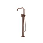 Hotbath Ace Bateria wannowa wolonostojąca ze słuchawką prysznicową i wężem prysznicowym Brushed Copper PVD AC177.BCP