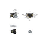 Hotbath Ace Mieszacz podtynkowy 2-drożny z funkcją odcinającą - element zewnętrzny Brushed Nickel AC111.GN