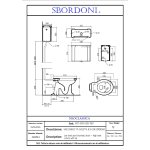 Sbordoni Neoclassica Miska WC stojąca z odpływem ściennym 36,5x51x40 cm biały 5109