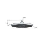 Hotbath Ace Deszczownica Ø 230 mm Brushed Brass PVD AC104.BBP