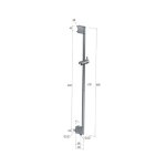 Hotbath Ace Drążek ścienny Brushed Copper PVD M305.BCP