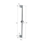 Hotbath Ace Drążek ścienny Brushed Brass PVD M306.BBP