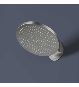 Hotbath Ace Głowica prysznicowa ścienna z regulowanym kątem nachylenia Brushed Nickel AC193.GN