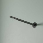 Hotbath Ace Ramię prysznicowe ścienne ze zintegrowaną głowicą prysznicową Matt Black PVD AC195.MBP