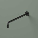 Hotbath Ace Ramie ścienne do deszczownicy 420 mm Matt Black PVD AC450.MBP