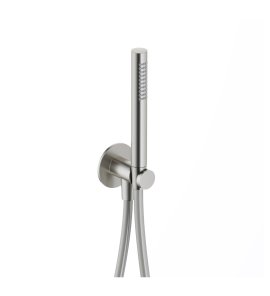 Hotbath Ace Zestaw natryskowy z uchwytem i przyłączem Brushed Nickel AC440.GN