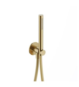 Hotbath Ace Zestaw natryskowy z uchwytem i przyłączem Brushed Brass PVD AC440.BBP