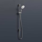 Hotbath Ace Zestaw prysznicowy na drążku ściennym Brushed Nickel M274.GN