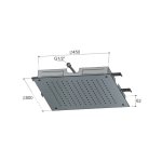 Hotbath Ace Deszczownica podtynkowa 50x50 cm Brushed Nickel M111.GN