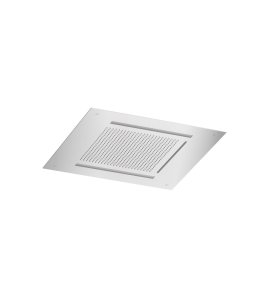Hotbath Ace Deszczownica podtynkowa z wylewką kaskadową z dyszami mgiełkowymi 500x500 mm z oświetleniem LED Chrom AC146.CR