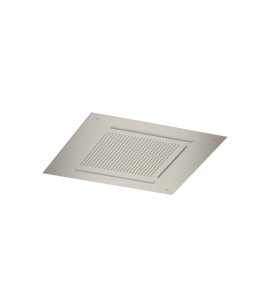 Hotbath Ace Deszczownica podtynkowa z wylewką kaskadową z dyszami mgiełkowymi 500x500 mm z oświetleniem LED Brushed Nickel AC146.GN
