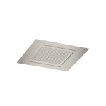 Hotbath Ace Deszczownica podtynkowa z wylewką kaskadową z dyszami mgiełkowymi 500x500 mm z oświetleniem LED Brushed Nickel AC146.GN