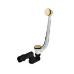 Hotbath Ace Odpływ wannowy z przelewem Brushed Brass PVD P032.BBP