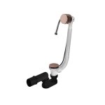 Hotbath Ace Odpływ wannowy z przelewem i systemem napełniania przez przelew Brushed Copper PVD P033.BCP