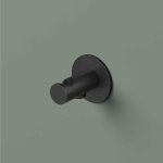 Hotbath Ace Uchwyt na słuchawkę prysznicową z przyłączem Matt Black PVD AC515.MBP